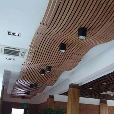 酒店生态木装修吊顶案例